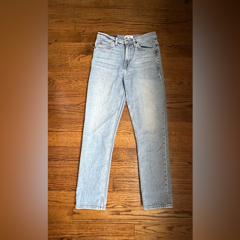 Re/Done 70s High Waist Straight Leg Jeans